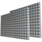 12/24 Acoustic Wall Panel Tiles Studio Sound Proofing Insulation Foam Grey Pads