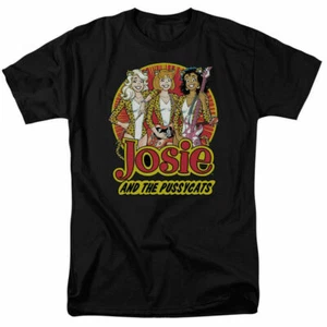 Archie Comics Josie and The Pussycats Trio T Shirt Licensed Comic Book Black - Picture 1 of 2