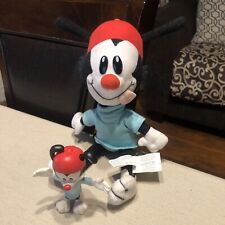 Vintage Warner Bros Animaniacs Wakko Bend-Ems Figure & Wakko Ace Novelty Plushy