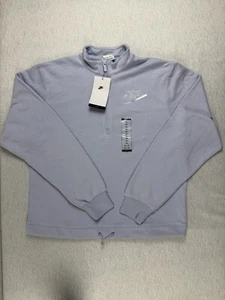 NUEVO CON ETIQUETAS Nike Mujer Talla XS Ropa Deportiva Media Cremallera Polar Azul DD5778-529 - Imagen 1 de 5