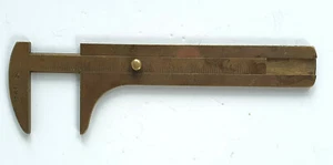 "Pinzas antiguas, sistema métrico de latón (SiS, m), hechas en Francia año 1924, 4 3/8" - Imagen 1 de 12