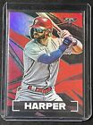 2021 Topps Fire Bryce Harper Red Flame Foil Parallel #195 Philadelphia Phillies