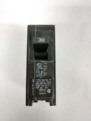 Siemens Q130 1-Pole 30-Amp 120/240V Plug-In Circuit Breaker - Image 1 of 4