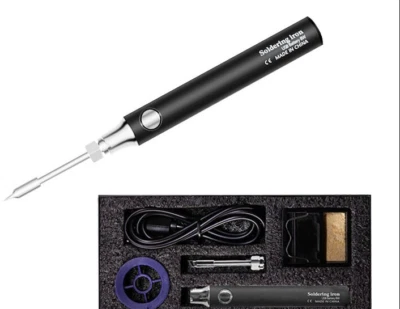 Cordless Soldering Iron Tool Pen Portable USB 5V 8W Electric Powered BLACK IRL - Image 1 of 2