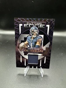Parche de borde de corte Panini Obsidian Justin Fields 2023 púrpura grabado eléctrico/75 - Imagen 1 de 3