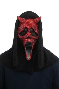Devil Ghost Face Bling Adult Mask - Picture 1 of 1