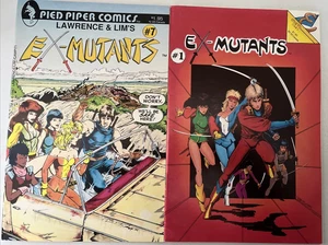 EX-MUTANTS. NUMBER'S 1 & 7. PIED PIPER COMICS. (2 ISSUE 1986-1987 LOT). - Picture 1 of 11