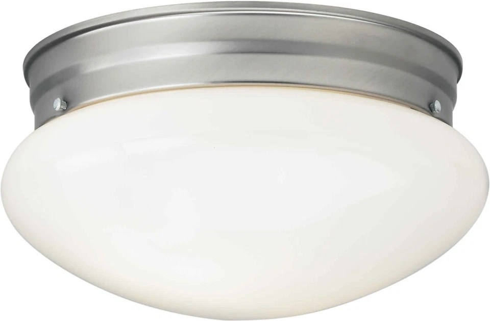 Forte Lighting 20011-01 Nickel Functional Flushmount Ceiling Fixture - Image 1 of 1