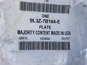 FORD Genuine Plate Assembly Drive 9L3Z-7B164-E New Sealed Pack Of 6 Z7 - Picture 1 of 6