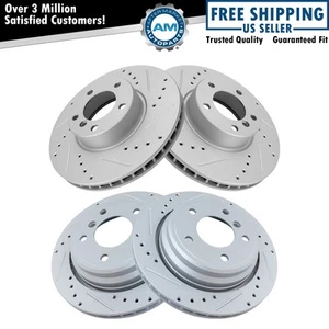 Front and Rear Brake Rotors Set For 2001-2003 BMW 530i 2000-2003 540i - Picture 1 of 5