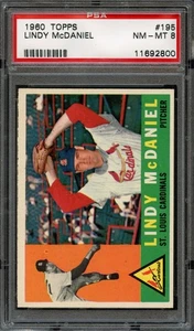 BB - 1960 Topps - #195 - Lindy McDaniel - PSA 8 - NM-MT - Bild 1 von 2
