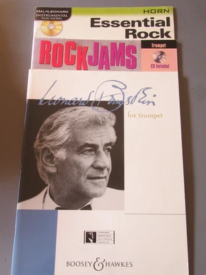 Leonard Bernstein Trumpet Sheet Music lot Rock Jams, Essential Rock Horn, CDs - Image 1 of 4