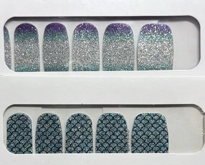 Color Street MINOR FLAWS Bundle Mermaid Brigade + Pacific Waters Glitter Lot🏝️ - Image 1 of 4