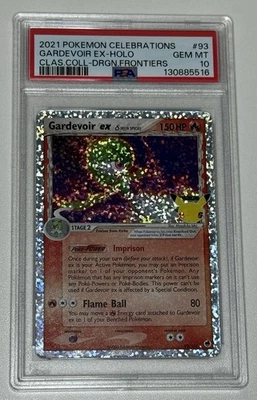 Pokemon Gardevoir EX TCG Celebrations Card 93/101 PSA 10 GEM MINT - Image 1 of 2