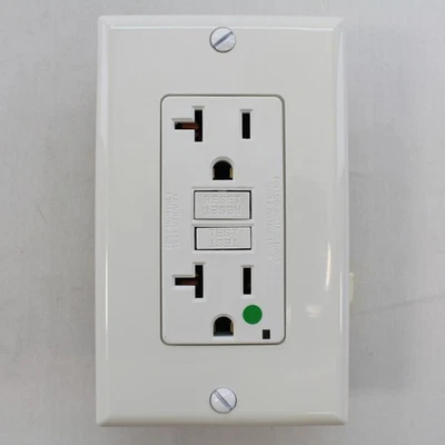 Leviton N7899-HGW White Hospital Grade 20A-125V Receptacle - Image 1 of 4