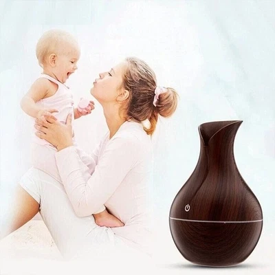 LED Ätherisches Öl Diffusor Aroma Luftbefeuchter Ultraschall Luftreiniger - Bild 1 von 4