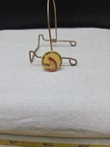 Salt Lake County Fisch & Spiel Assn. 1956 Rare Pin Back USA Hunting Fishing USA - Bild 1 von 6
