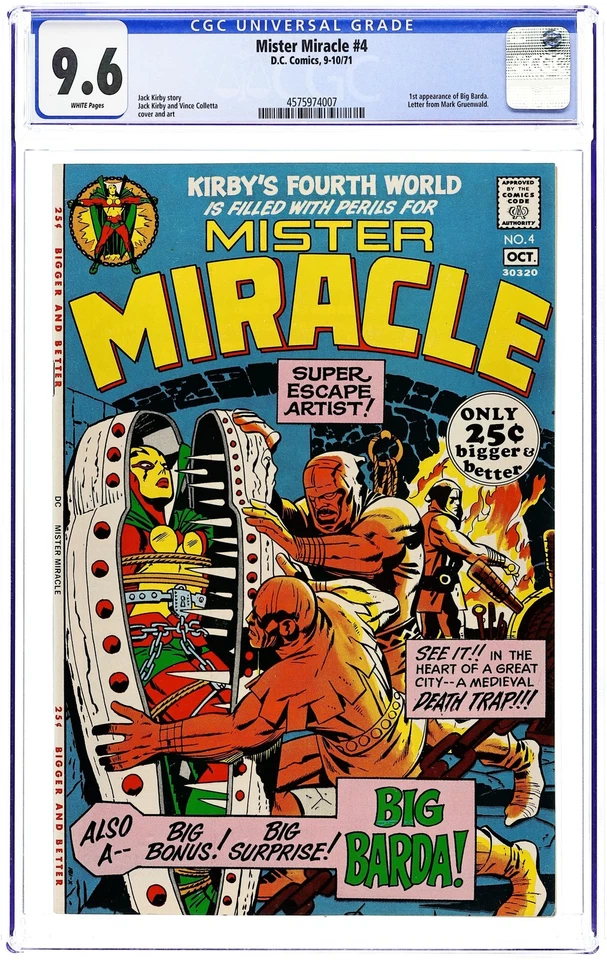 Mister Miracle #4 CGC 9.6 1971 4575974007 1st app. Big Barda - Image 1 of 2