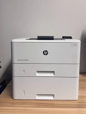 HP LaserJet Pro M404dn Printer (W1A53A) + Extra 550-Sheet Paper Tray (CF404A)  - Image 1 of 4