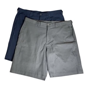 Haggar Uomo Cool 18 Pro Pantaloncini Vita Espandibile Elasticizzati Golf Uomo 38 (B6) - Foto 1 di 5
