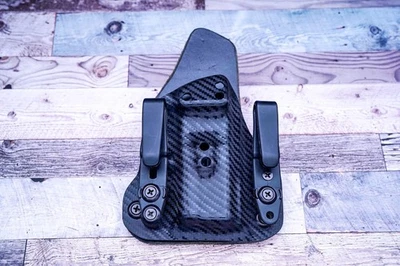 In The Waistband "IWB" Hybrid Holster For The Glock 43, Leather & Kydex - Image 1 of 4