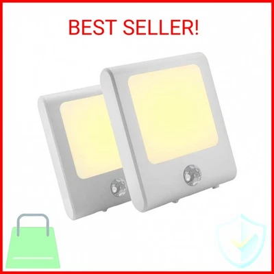 MAZ-TEK Plug in Motion Sensor Lights with Adjustable Brightness,Warm White Motio - Image 1 of 2