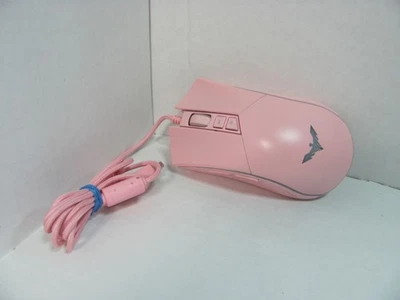 Havit Pink Programmable Gaming Mouse HV-MS733 USB Wired 7 Button RGB Lighted - Image 1 of 3