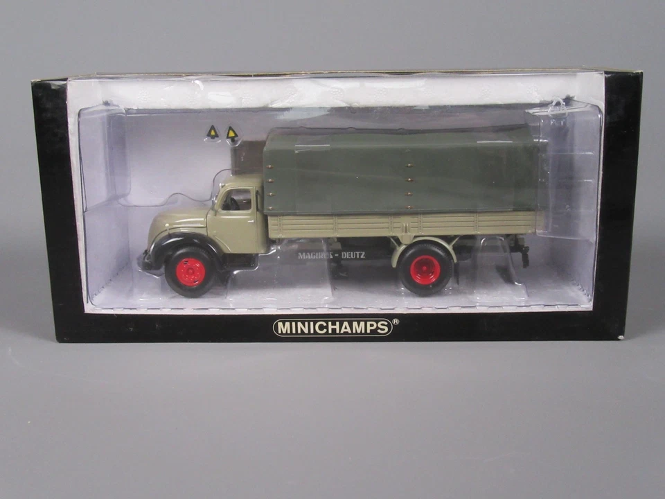 D711 MINICHAMPS 439 141020 Magirus S 6500 Tela 1955 Grigio 1/43 Nuovo + Scatola - Immagine 1 di 4