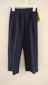 All in Motion Girl's Sz Small (6-7) Airy Sleek Wide Leg Sandwash Pants Navy Blue - Picture 1 of 10