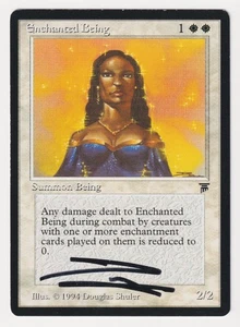 Sigend Enchanted Being MP Legends English Artist Douglas Shuler 1994 MTG Magic! - Picture 1 of 2