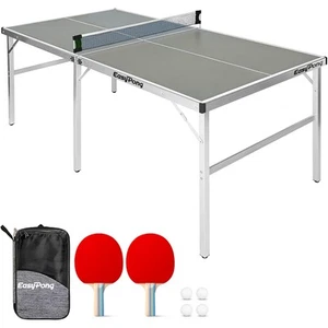 EasyPong® Tavolo da Ping Pong Grigio 182x91cm Qualità Premium Facile da - Foto 1 di 7