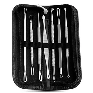 9x Blackhead Remover Tools Pimple Comedone Spot Acne Extractor Kit Popper - Picture 1 of 13