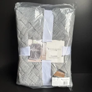 NWT Koolaburra by UGG Crystelle Textured Faux Fur Throw Blanket 50" x 70" Gray - Picture 1 of 6