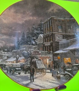 1993 Thomas Kinkade “ A Winter’s Wall” Knowles Downtown Placerville Ca - Picture 1 of 6