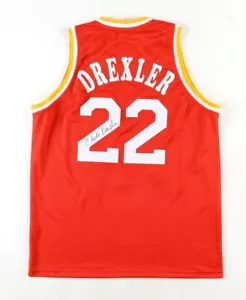 Clyde (The Glide) Drexler Signed Houston Rockets Jersey (JSA COA) 1995 NBA Champ - Picture 1 of 6