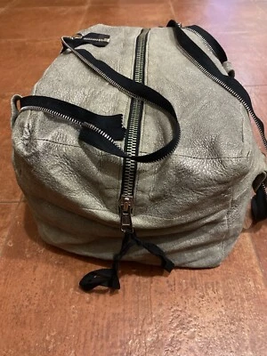 Bolso plateado de cuero vanguardista muy raro para mujer Ann Demeulemeester Foto 1 de 4