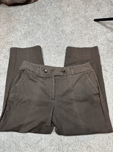 Talbots Brown Chino Capri Women's Size 10 - Picture 1 of 6