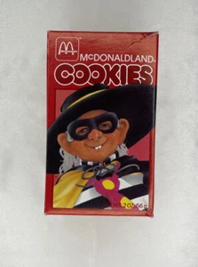 Caja de galletas McDonald's McDonaldland 1984 vintage publicidad de comida rápida para hamburguesas - Imagen 1 de 6