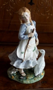 ROYAL DOULTON "THE GOOSE GIRL. "Limited Edition, 12,500 #1079 Handmade - Picture 1 of 6