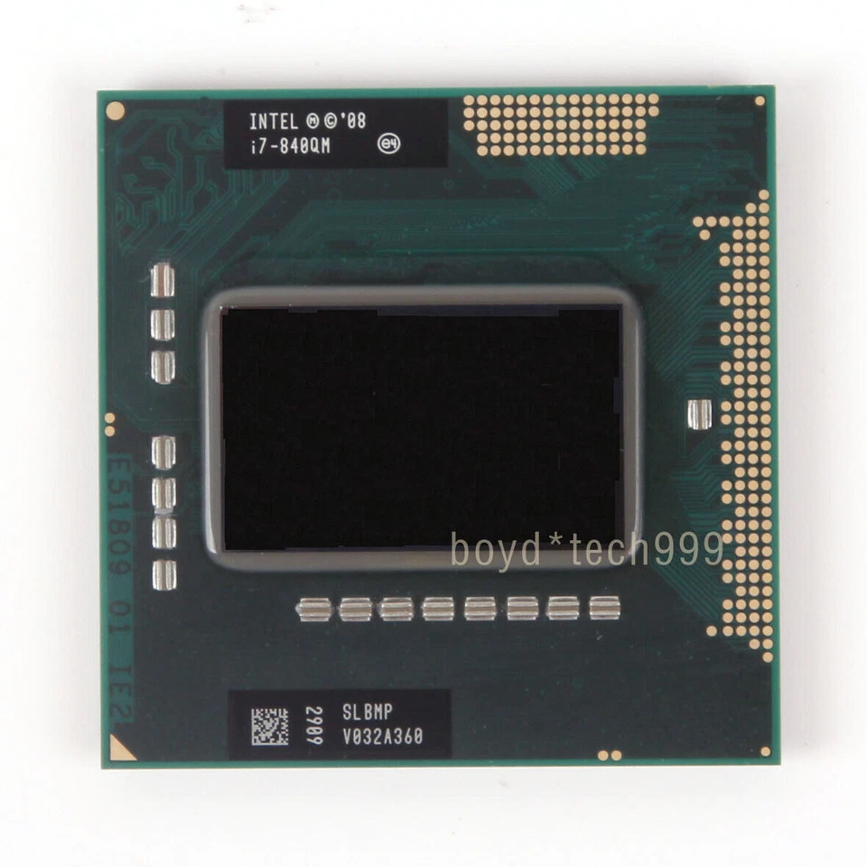INTEL CORE I7-840QM PROCESSOR 1.86GHZ/8M/2.5GT/s（SLBMP）Socket G1 CPU - Image 1 of 1
