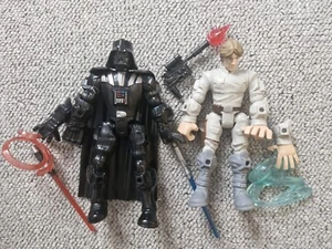 Star Wars Darth Vader & Luke Skywalker HASBRO - SUPER HERO MASHERS - Picture 1 of 1