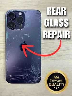 iPhone X XR 11 12 13 14 Plus 14 15 Pro Max Mini Screen Back Glass Repair Service - Image 1 of 4