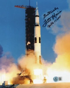 Foto Beckett BAS RARA autografiada firmada por el astronauta Apolo 13 Fred Haise JR - Imagen 1 de 1