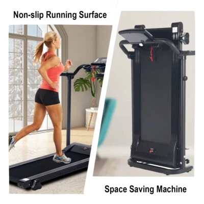 Folding Treadmill w/LCD, Bluetooth, Walking/Running Home Exercise cardio Machine - Image 1 of 4