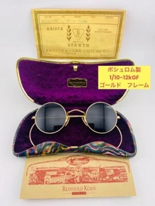 B&L Bausch & Lomb Vintage Glasses Frame 12KGF Gold Plated 50s accessories 52 - Picture 1 of 10