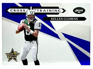 2006 Leaf Rookies & Stars Cross Training Blue Kellen Clemens RC /500 Jets - Picture 1 of 2