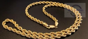 585 14 K Gold Gelbgold Halskette Kordelkette 50 cm 7,8 g #401a - Bild 1 von 5