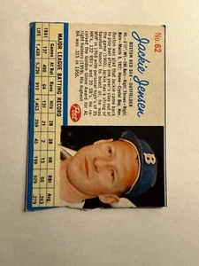 1962 Post Baseballkarte #62 Jackie Jensen-Boston Red Sox Sehr guter Zustand/Ex - Bild 1 von 2