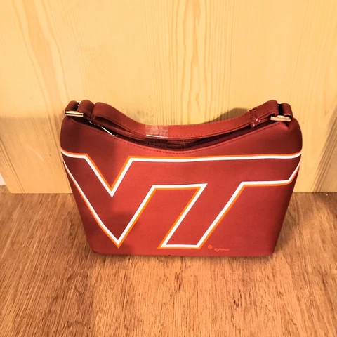 Officially Licensed Product. Virginia Tech Hokies Ladies Saddle Type Purse NWOT Cover
