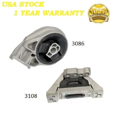 2PCS MOTOR & TRANS MOUNT FIT Chevrolet Cobalt, HHR 2.0L, 2.2L & 2.4L - MANUAL - Image 1 of 4